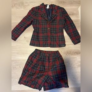 Vintage Christmas Short Suit Set